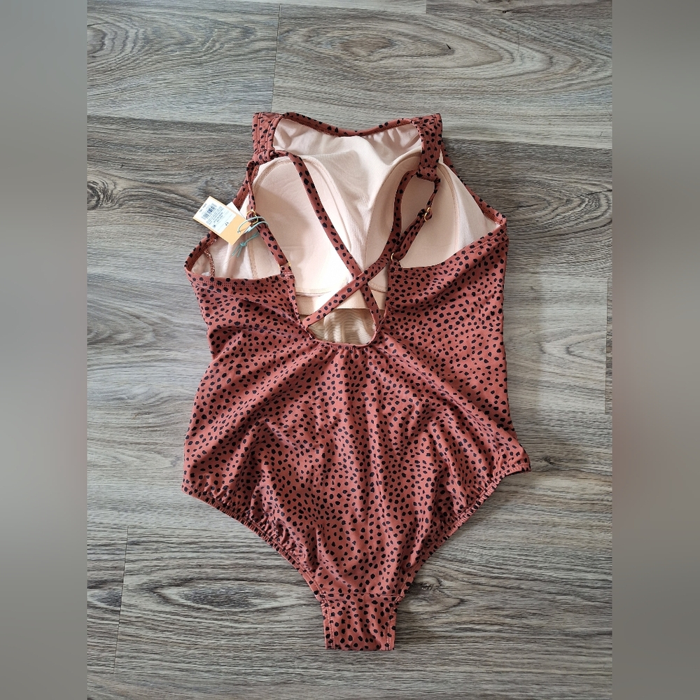 New Kona Sol bathing suit‎ swimsuit size 17 polka dots one piece plus size - Picture 3 of 5